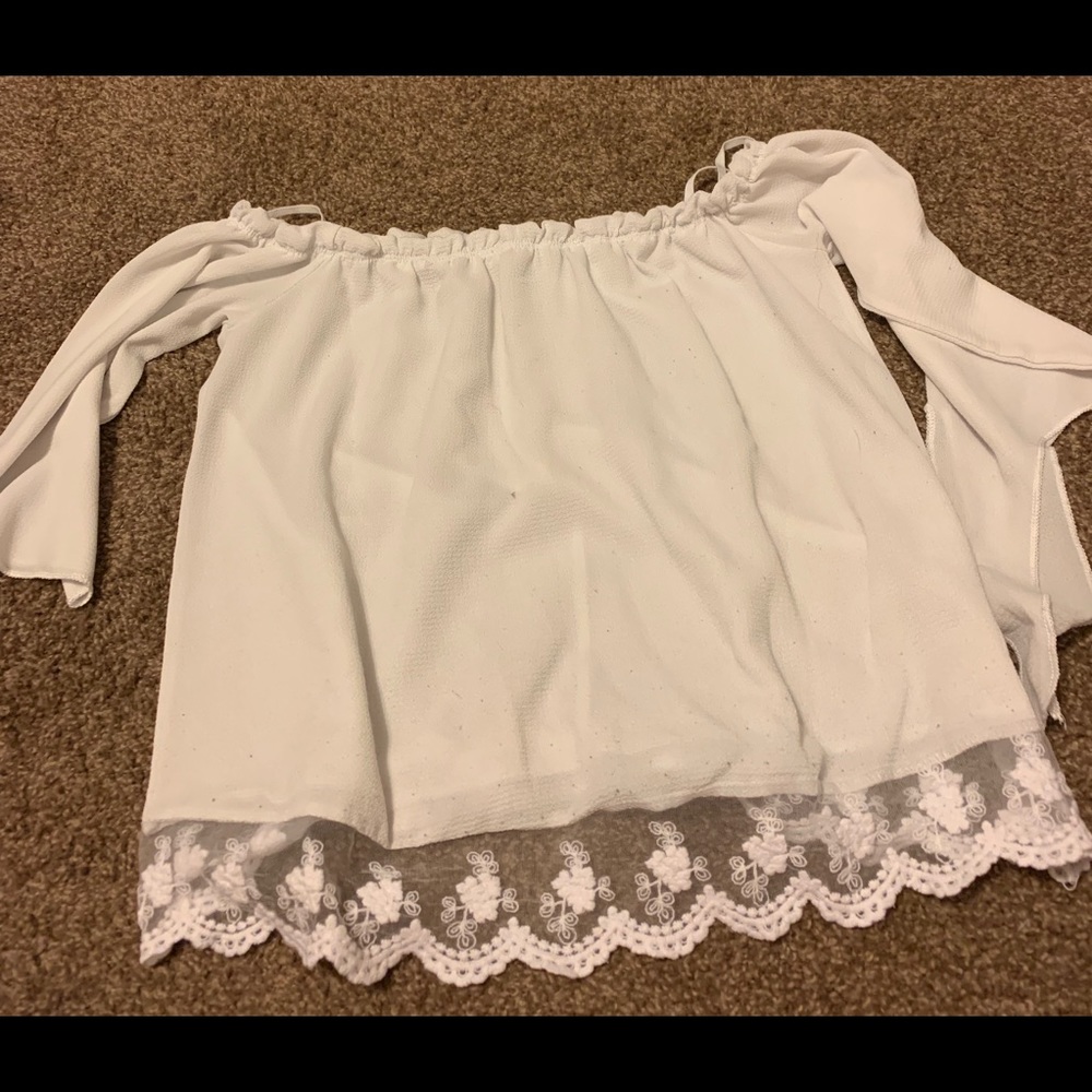 Off the shoulder shirt